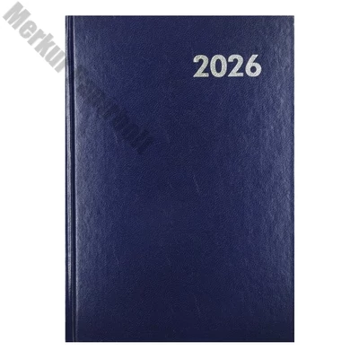 Határidőnapló ALISCA A/5 napi fehér lapos kék 2026.