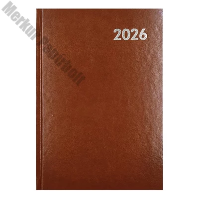 Határidőnapló ALISCA B/5 heti fehér lapos barna 2026.