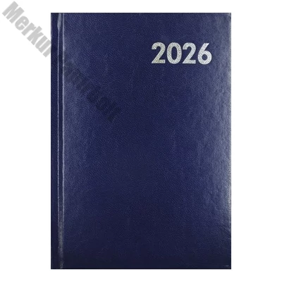 Határidőnapló ALISCA B/6 napi fehér lapos kék 2026.