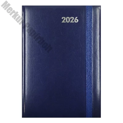 Határidőnapló ALISCA Rebel varrott A/4 heti fehér lapos kék 2026.