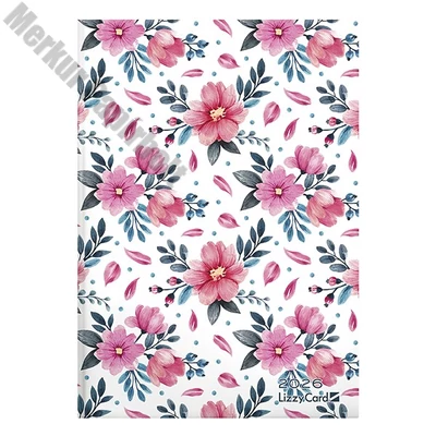 Határidőnapló LIZZY CARD B/6 heti keménytáblás Sweet flowers 2026.