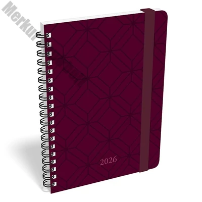 Határidőnapló LIZZY CARD B/6 heti spirálozott gumis Perfect 2026.