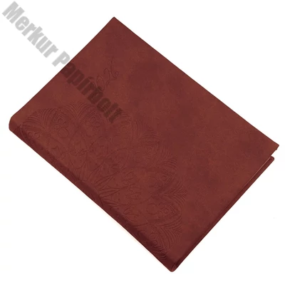 Határidőnapló REALSYSTEM Librobello B/6 napi fehér lapos bronz 2026.