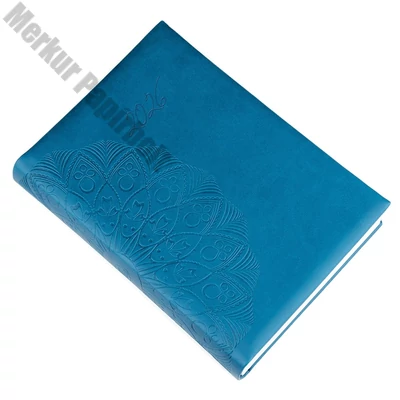 Határidőnapló REALSYSTEM Librobello B/6 napi fehér lapos kék 2026.