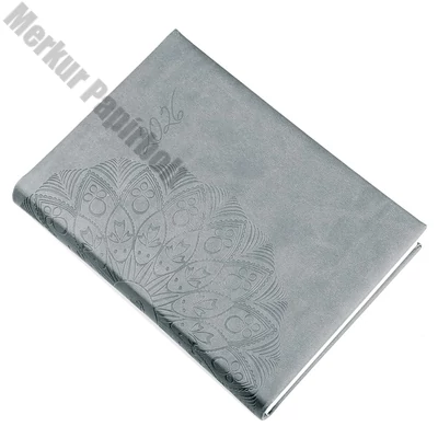 Határidőnapló REALSYSTEM Librobello B/6 napi fehér lapos szürke 2026.