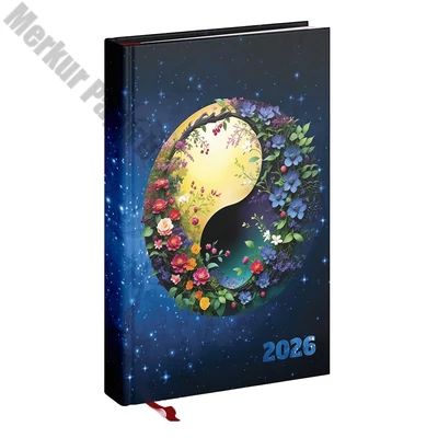 Határidőnapló REALSYSTEM Picture A/5 napi fehér lapos Jingjang 2026.