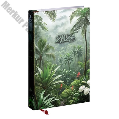 Határidőnapló REALSYSTEM Picture A/5 napi fehér lapos Tropical 2026.