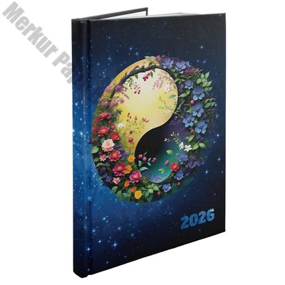 Határidőnapló REALSYSTEM Picture B/5 heti fehér lapos Jingjang 2026.