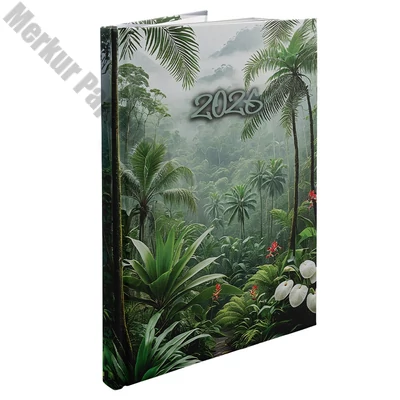 Határidőnapló REALSYSTEM Picture B/5 heti fehér lapos Tropical 2026.