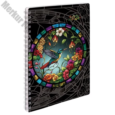 Határidőnapló REALSYSTEM SP1 spirál A/5 heti fehér lapos Kolibri 2026.