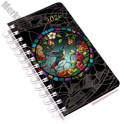 Határidőnapló REALSYSTEM SP5 spirál A/6 napi fehér lapos Kolibri 2026.