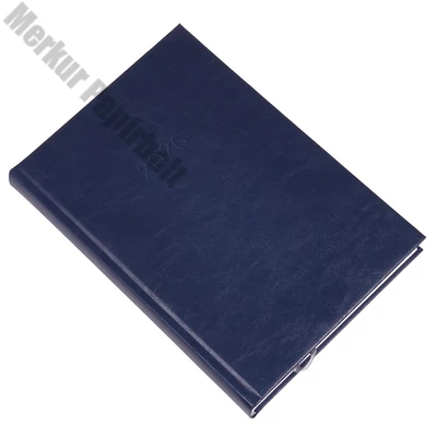 Határidőnapló REALSYSTEM Standard B/5 napi fehér lapos kék 2026.