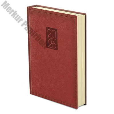 Határidőnapló TOPTIMER Classic C020 B/5 napi sárga lapos bordó 2026.