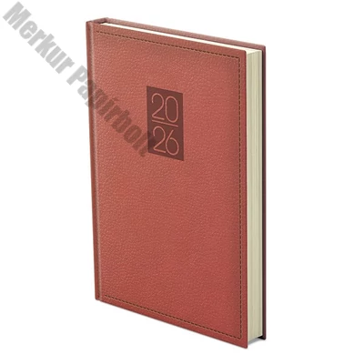 Határidőnapló TOPTIMER Classic C021 A/5 napi sárga lapos bordó 2026.