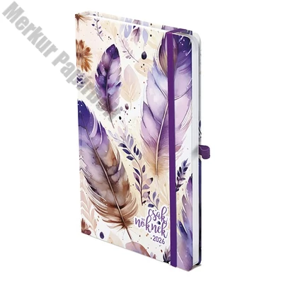 Határidőnapló TOPTIMER "Csak nőknek" N018 A/5 heti fehér lapos Lila toll  2026.