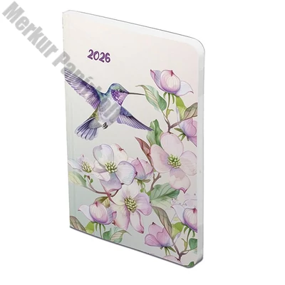 Határidőnapló TOPTIMER Joy Flexi F012 B/6 heti fehér lapos Kolibri 2026.