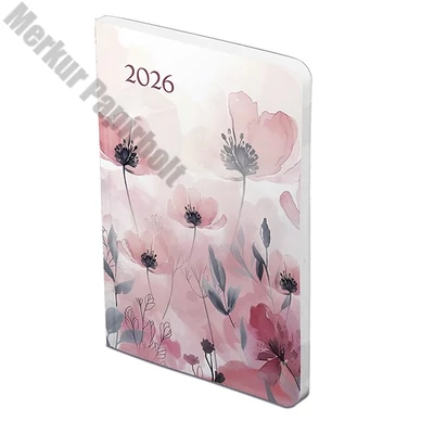 Határidőnapló TOPTIMER Joy Flexi F012 B/6 heti fehér lapos Pipacs 2026.