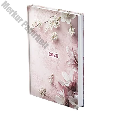 Határidőnapló TOPTIMER Joy J021 A/5 napi fehér lapos Fátyolvirág UV 2026.