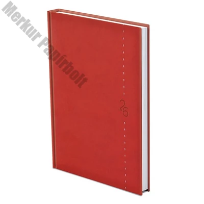 Határidőnapló TOPTIMER Linea L011 B/5 heti fehér lapos piros 2026.