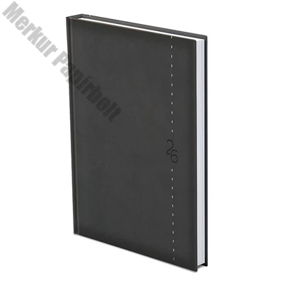 Határidőnapló TOPTIMER Linea L011 B/5 heti fehér lapos sötétszürke 2026.