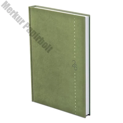 Határidőnapló TOPTIMER Linea L011 B/5 heti fehér lapos zöld 2026.