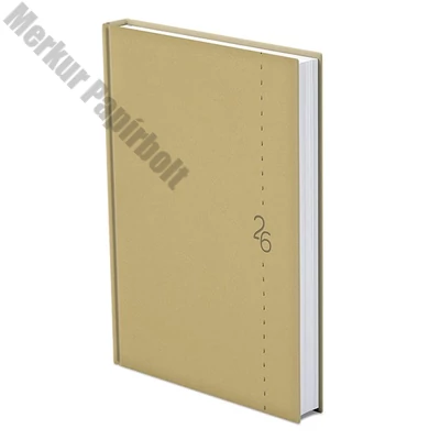 Határidőnapló TOPTIMER Linea L021 A/5 napi álló fehér lapos bézs 2026.