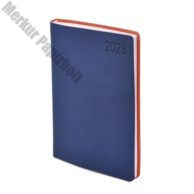 Határidőnapló TOPTIMER Madeira M021 A/5 napi fehér lapos kék-narancs 2026.