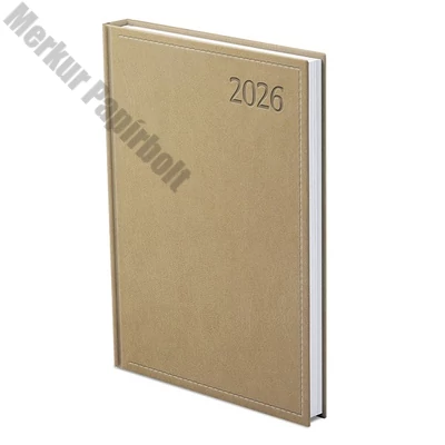 Határidőnapló TOPTIMER Traditional T015 A/5 heti fehér lapos bézs 2026.