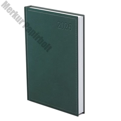 Határidőnapló TOPTIMER Traditional T022 B/6 napi fehér lapos zöld 2026.