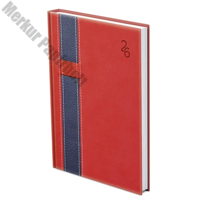 Határidőnapló TOPTIMER Vario V012 B/6 heti fehér lapos piros-kék 2026..