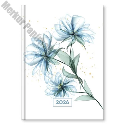 Határidőnapló VECTRALINE Mystic Blue secret A/5 napi fehér lapos 2026.