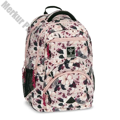 Hátizsák ARS UNA ergonomikus 27L Flowery Pink