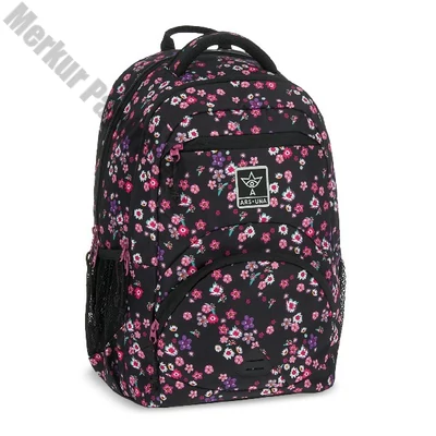Hátizsák ARS UNA ergonomikus 27L Pearl Blossom Black