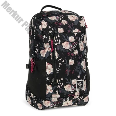 Hátizsák iskolai ARS UNA AU-17 Flowery Black