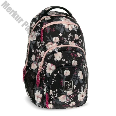 Hátizsák iskolai ARS UNA AU-2 Flowery Black