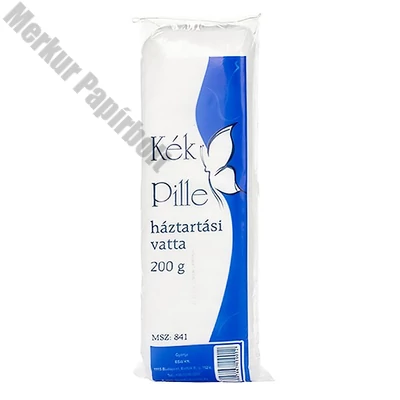 Háztartási vatta KÉK PILLE 100% pamut 200 g