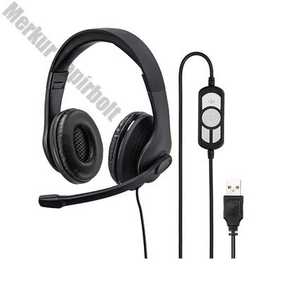Headset vezetékes HAMA USB-300 fekete