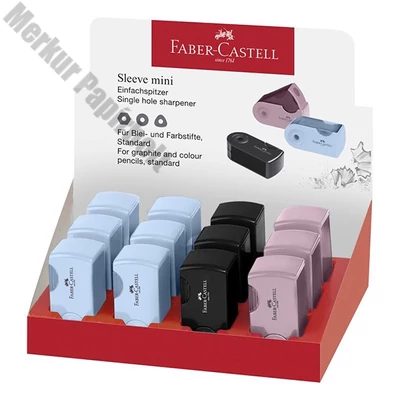 Hegyező FABER-CASTELL Sleeve mini 1 lyukú tartályos Harmónia színekben