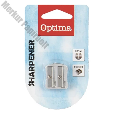 Hegyező OPTIMA fém bordázott fogórész 2 lyukú 1db/bliszter