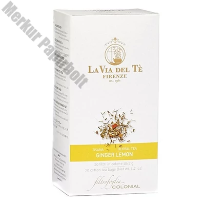 Herbatea LA VIA DEL TÉ gyömbér-citrom 20x2 g