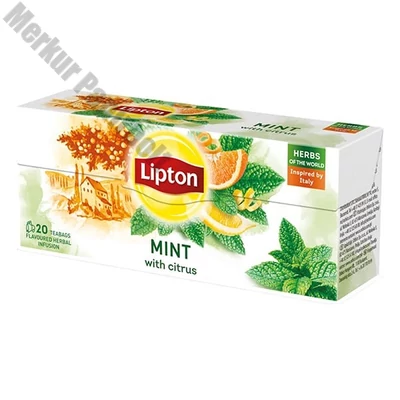 Herbatea LIPTON Citrus-Menta 20 filter/doboz