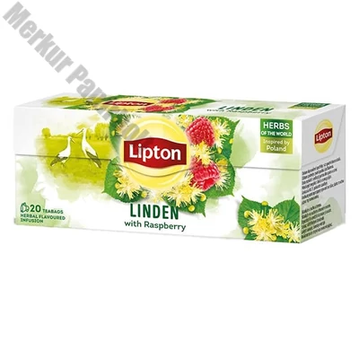 Herbatea LIPTON Hársfa-Málna 20 filter/doboz