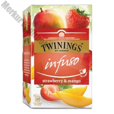 Herbatea TWININGS mangó és eper 20 filter/doboz