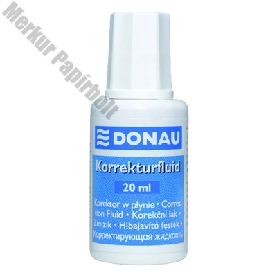 Hibajavító folyadék DONAU ecsetes oldószeres 20 ml