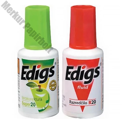 Hibajavító szett EDIGS ecsetes hibajavító folyadék+higító 20 ml