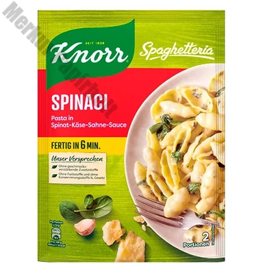 Instant KNORR Spaghetteria tészta spenótos szószban 160 g