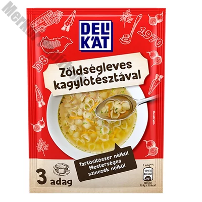 Instant tésztás leves DELIKÁT Zöldségleves kagylótésztával 44 g