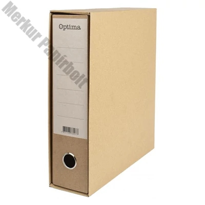 Iratrendező tokos OPTIMA A/4 80mm natúr