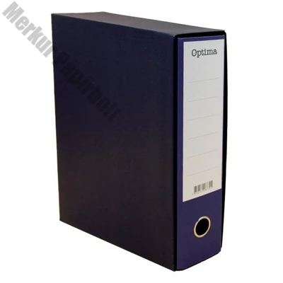 Iratrendező tokos OPTIMA A/4 80mm indigókék