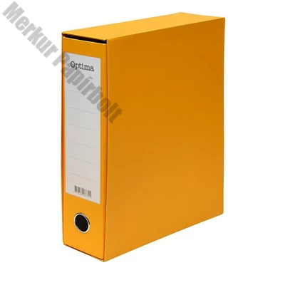 Iratrendező tokos OPTIMA A/4 80mm sárga